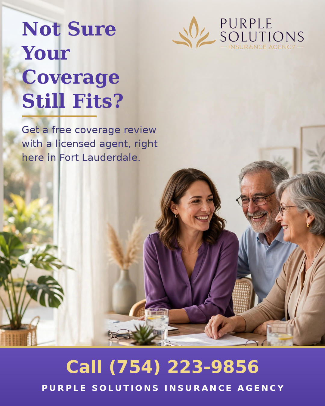 Purple Solutions everyday social ad